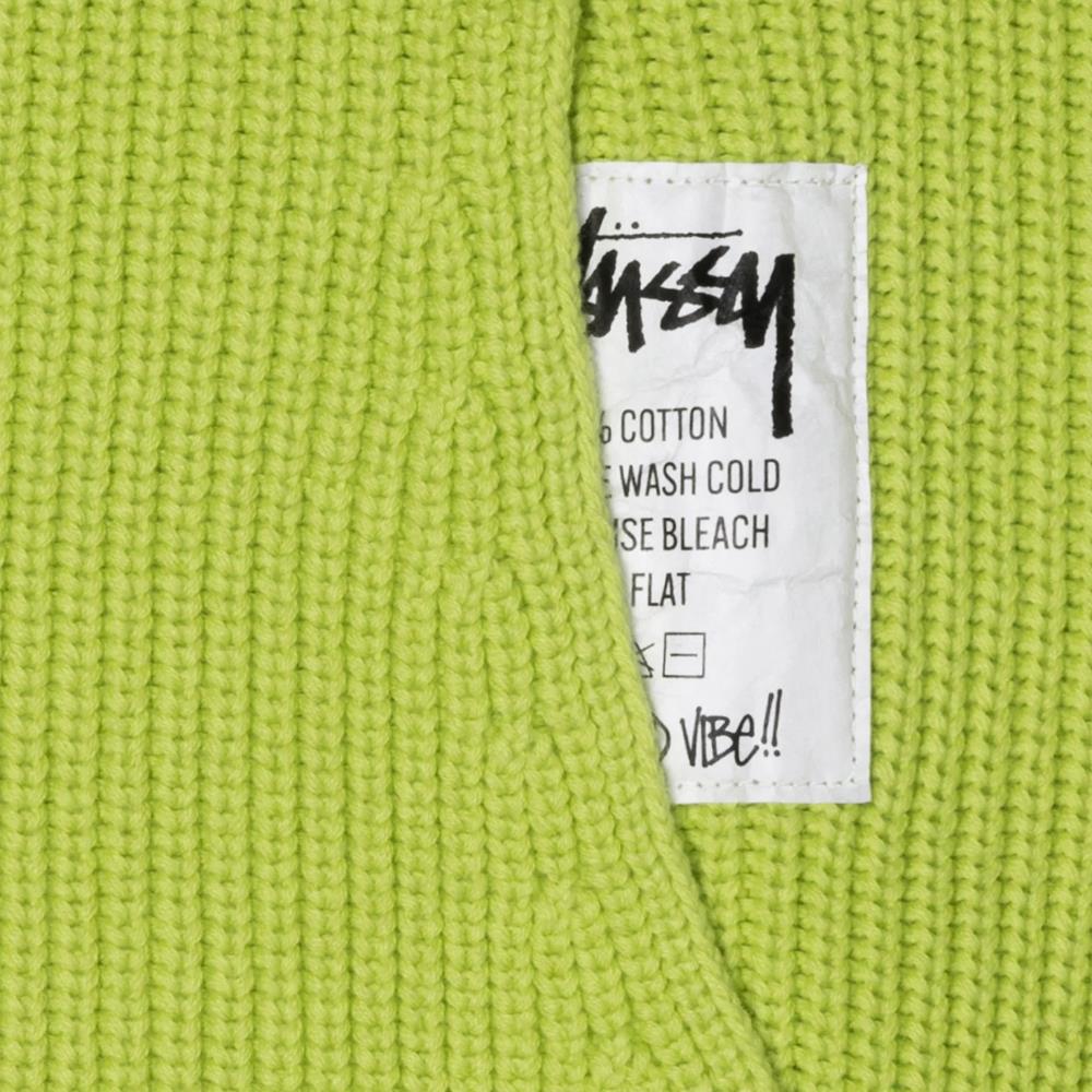 Lime green stussy outlet hoodie