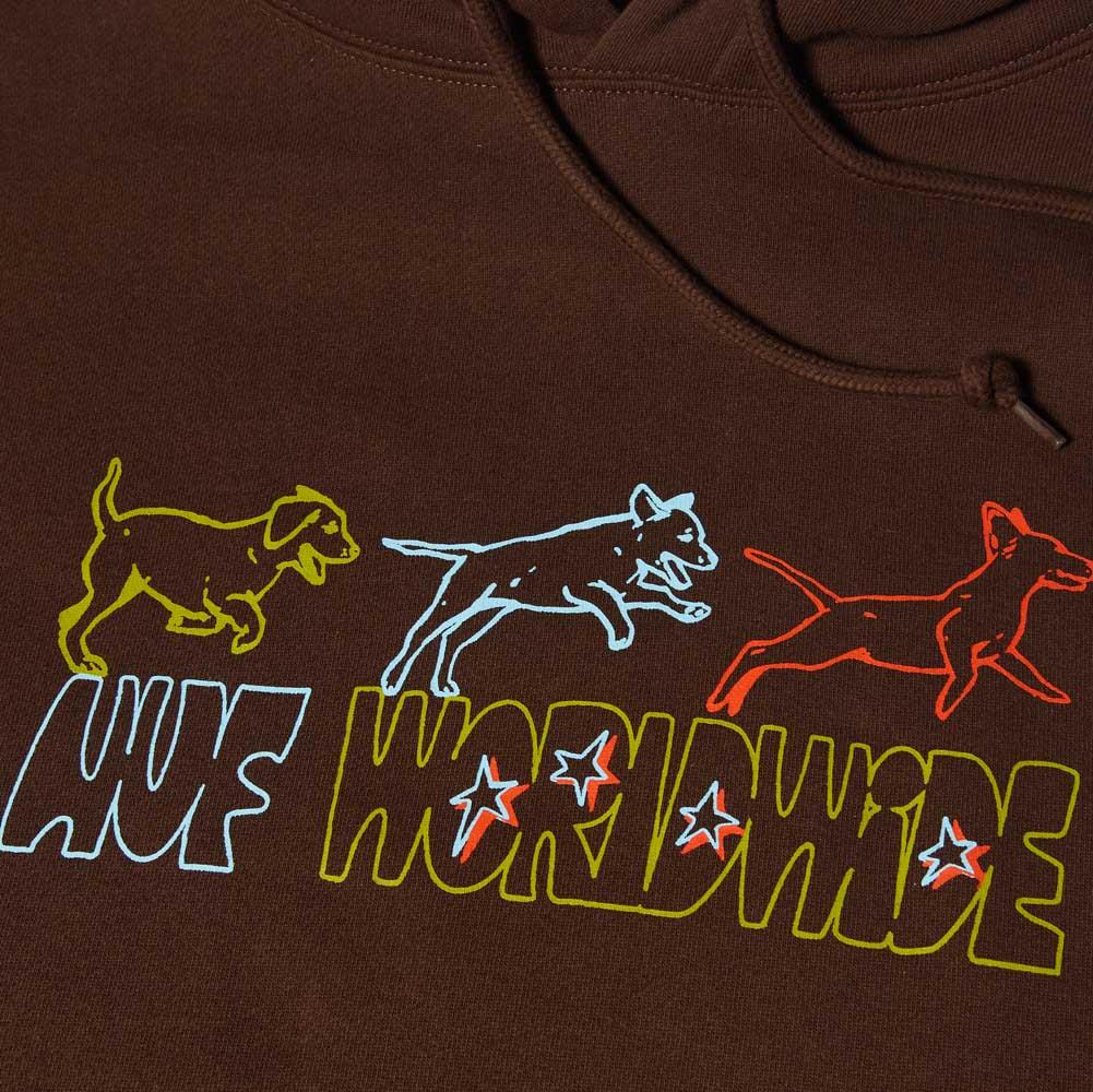 HUF Fetch Pullover Hooded Sweatshirt Chocolate