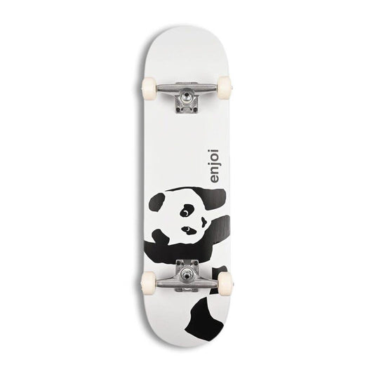 Enjoi Whitey Panda FP Factory Complete Skateboard White 8.25''