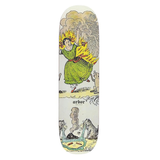 Arbor Pro Skateboard Deck Amelia 8.5 Fable Multi 8.5"