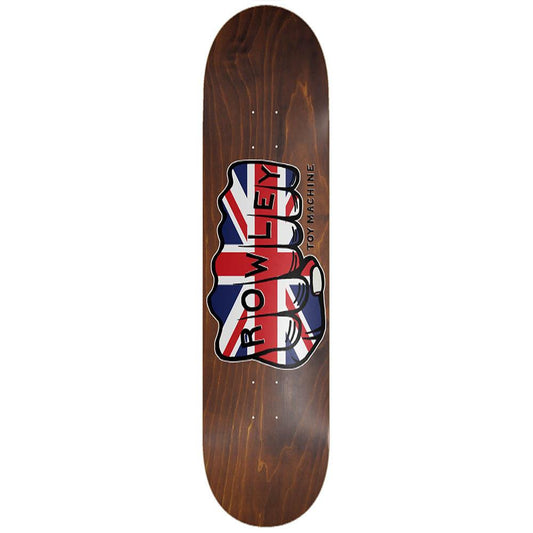 Toy Machine Geoff Rowley Union Jack Random Stain Skateboard Deck 8.25"