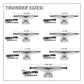 Thunder T-II 181mm Polished Skateboard Trucks 10"
