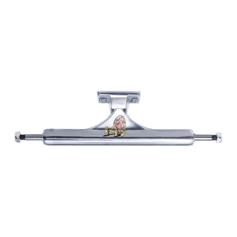 Slappy ST1 CurbKiller II Hollow Inverted KP Skateboard Trucks Polished 10"