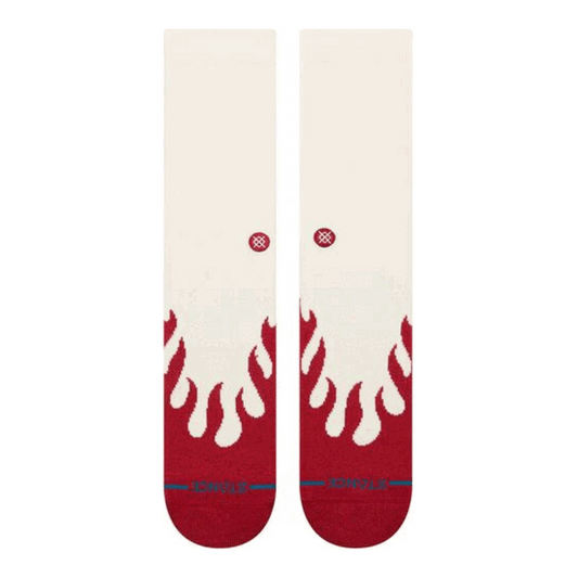 Stance Heating Up Crew Socks Red Large Uk7-11
