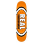 Real Team Classic Oval True Mid Skateboard Deck Orange 7.5"