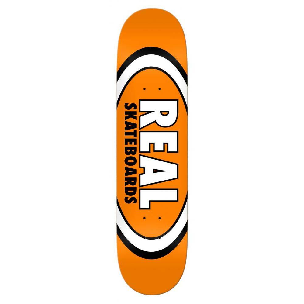 Real Team Classic Oval True Mid Skateboard Deck Orange 7.5"