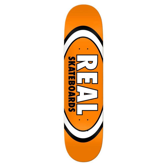 Real Team Classic Oval True Mid Skateboard Deck Orange 7.5"