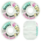 Snot Wheels Dead Dave Wide Boys Clear Skateboard Wheels  52mm 101a