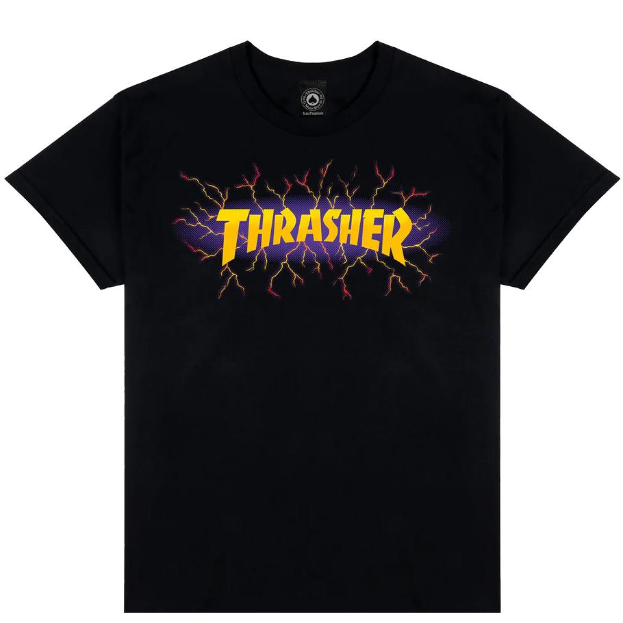 Thrasher Magazine T-Shirt Lightning Black