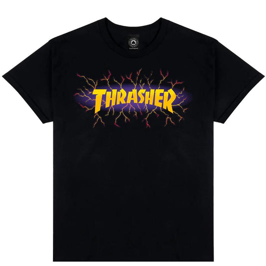Thrasher Magazine T-Shirt Lightning Black