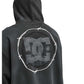 DC Shoe Co Sharp Point Zip Up Hooded Sweatshirt Black