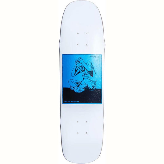 Madness Stressed Skateboard Deck White Blue 8.5"