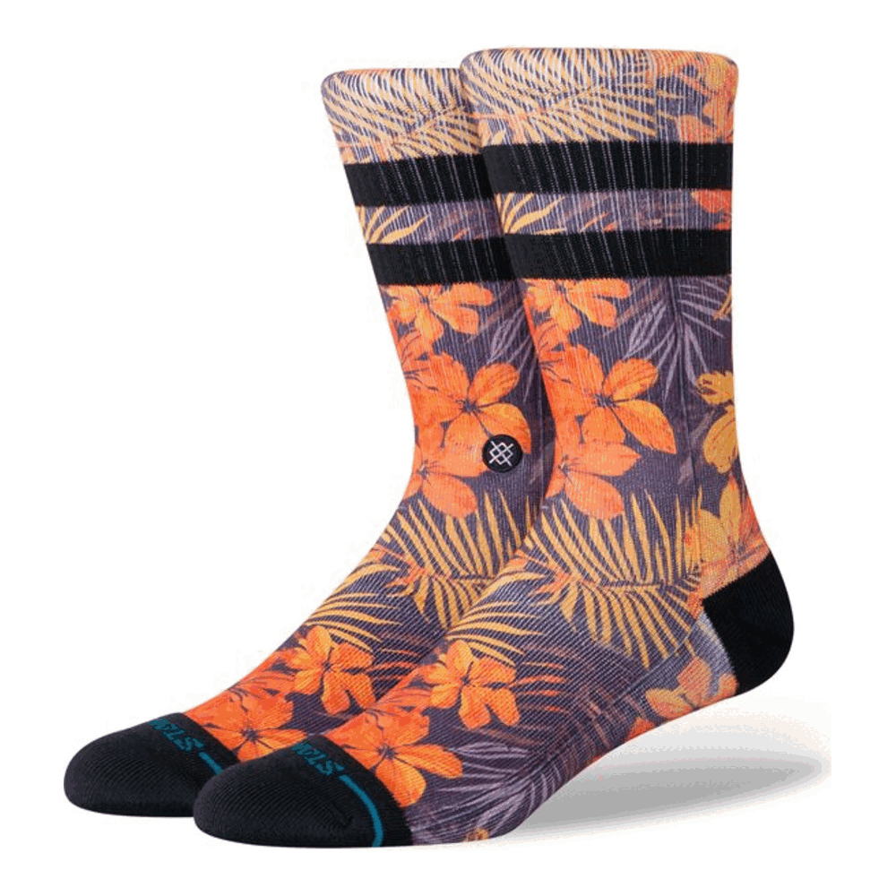 Stance Poipu Crew Socks Orange Large Uk7-11