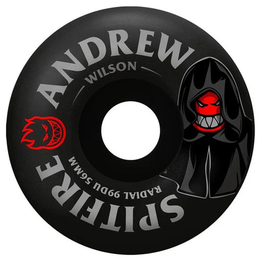 Spitfire Skateboard Wheels Formula Four Radials 99DU Wilson Burn Squad Black 56mm