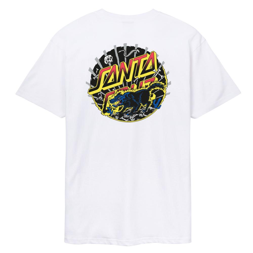 Santa Cruz T-Shirt Kendall Wolf Dot White