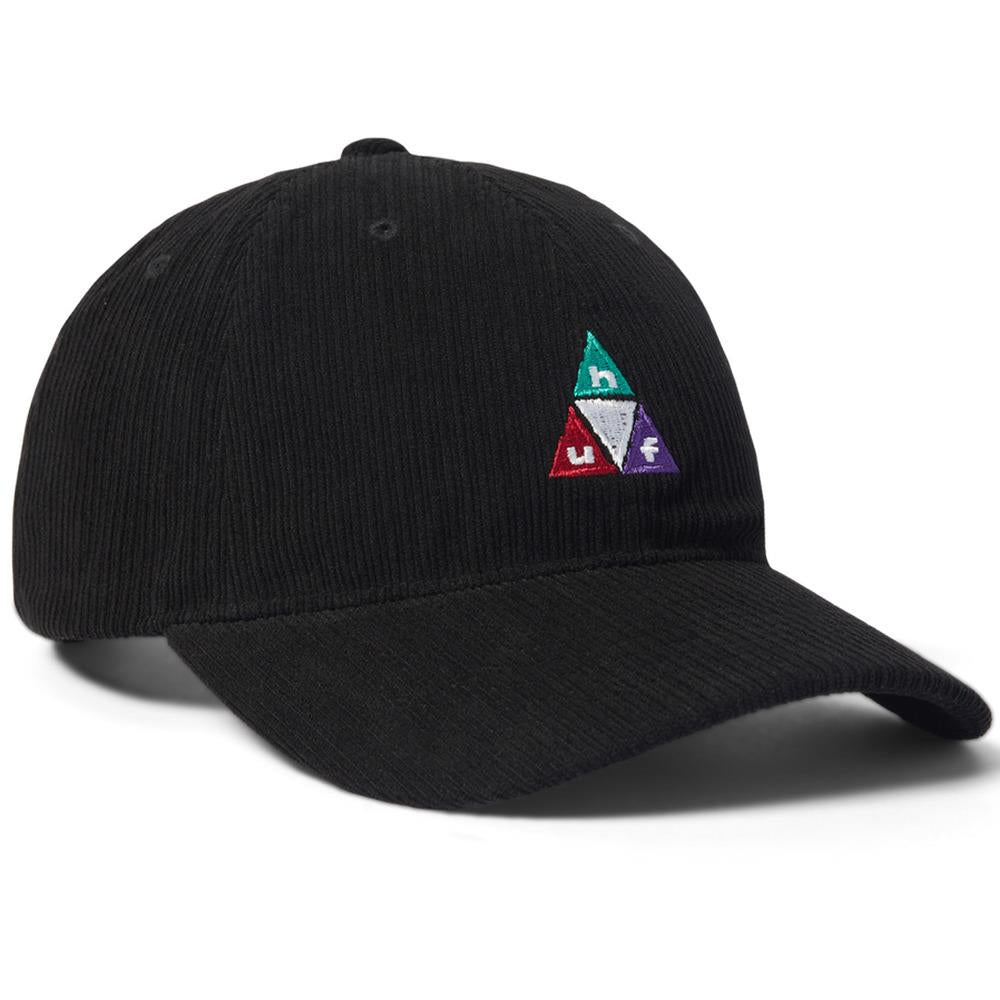 Huf Prism TT Cord 6 Panel CV Hat Black