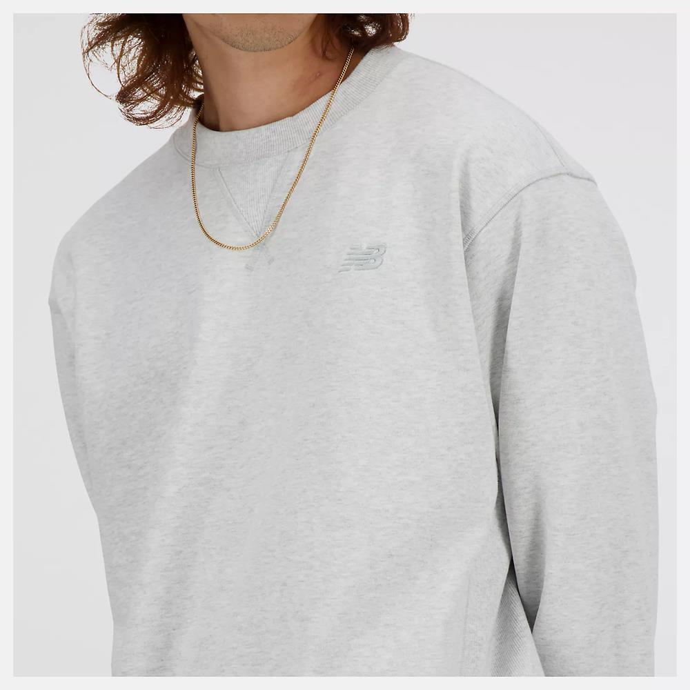 New Balance Numeric Athletic Foward French Terry Crewneck Sweatshirt Grey