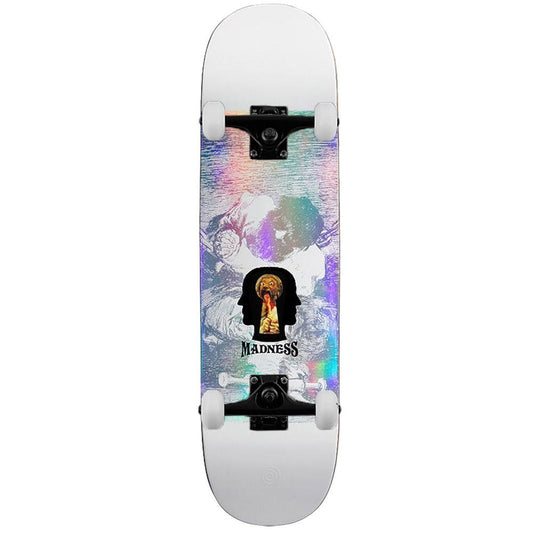 Madness Distortion R7 Holographic White Complete Skateboard 8.375"