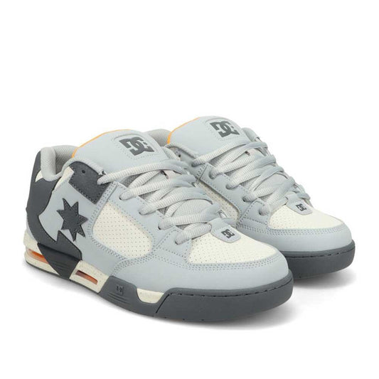 DC Shoe Co Command Skate Shoes Grey Dark Grey Orange