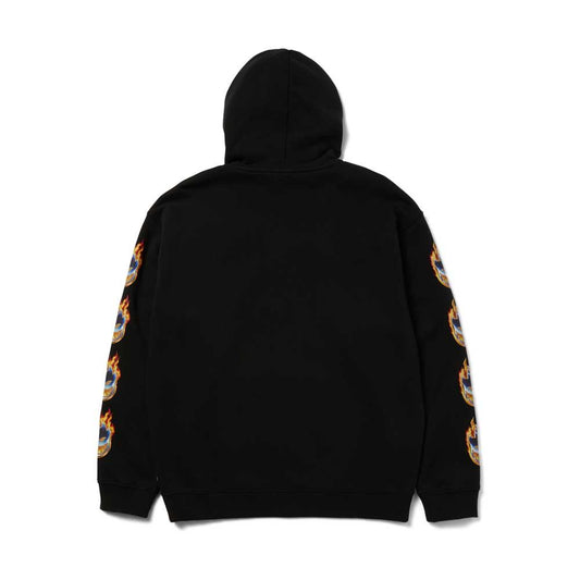 HUF X Spitfire Chrome Head FZ Hoodie Black