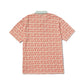 Huf Microdose Knit Short Sleeve Polo Shirt Red Blue