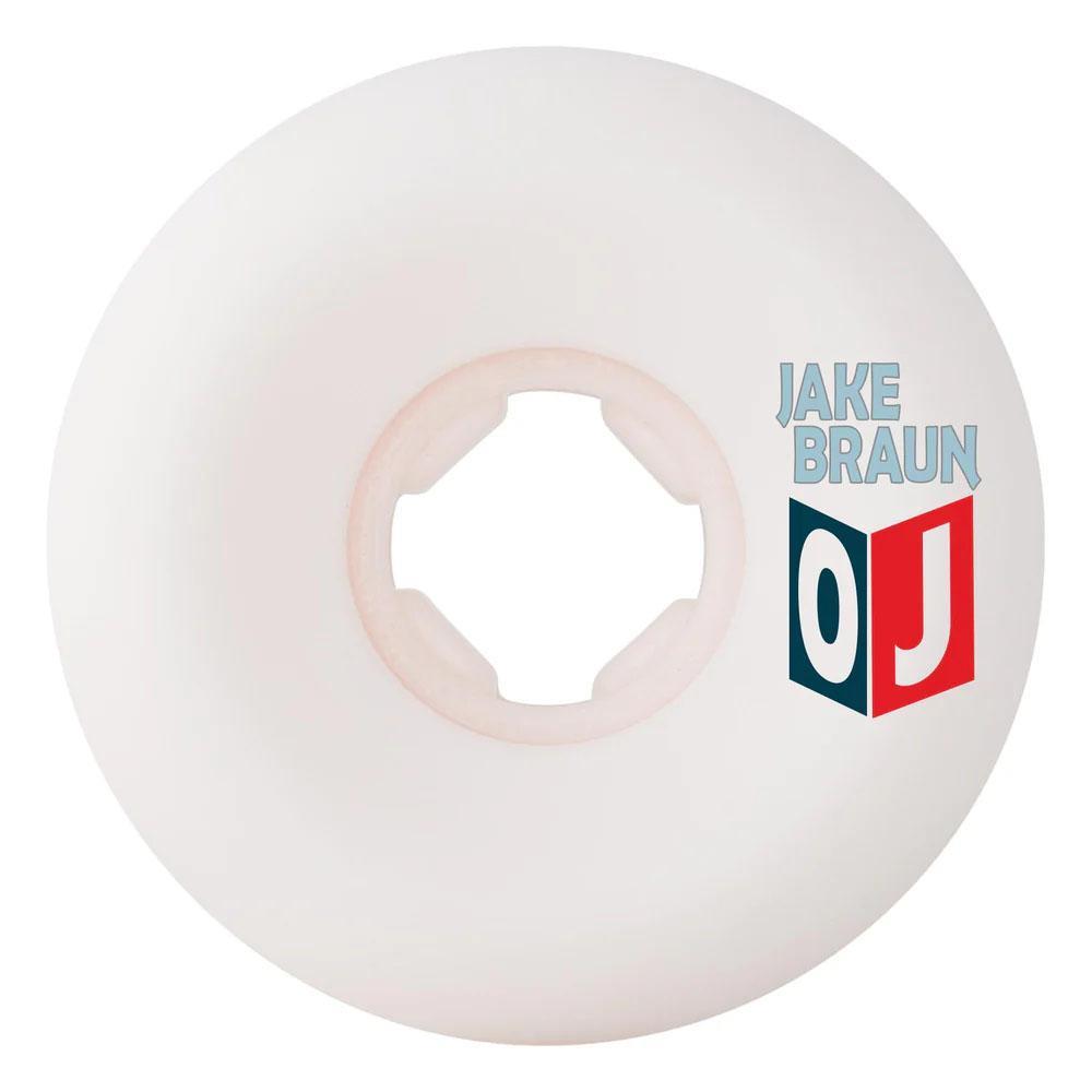 OJ Skateboard Wheels Jake Braun Wolf Elite 99A White 56mm