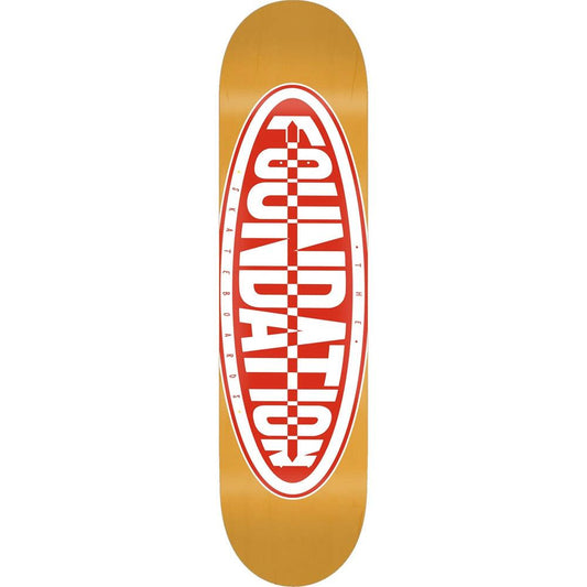Foundation Oval Skateboard Deck Orange 8.25"