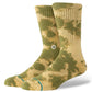 Stance Socks Spotty Dye Crew Olive UK 7-11
