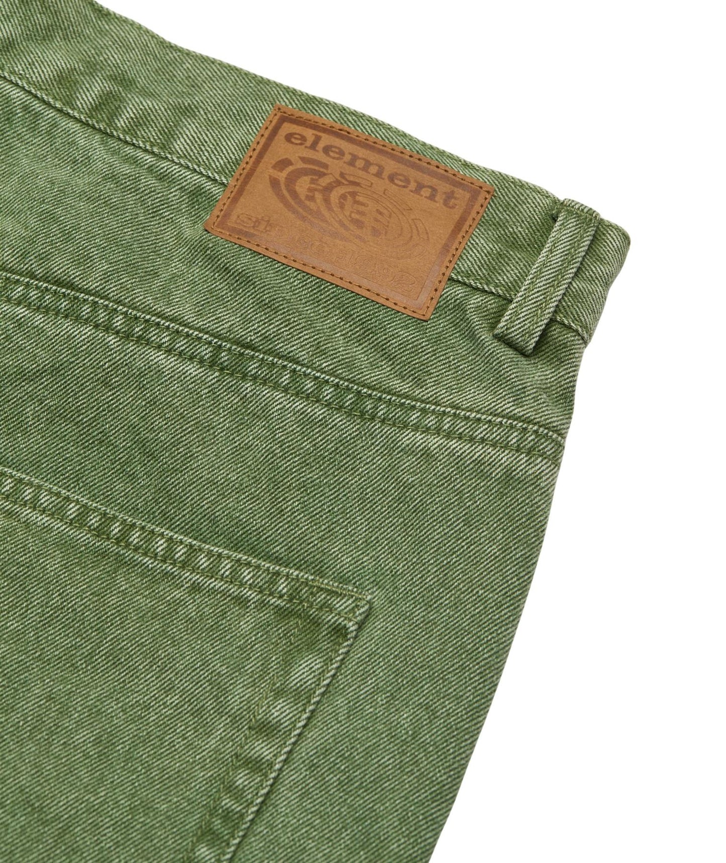 Element Relax 5 Relaxed Fit Denim Jeans Deep Forest Green