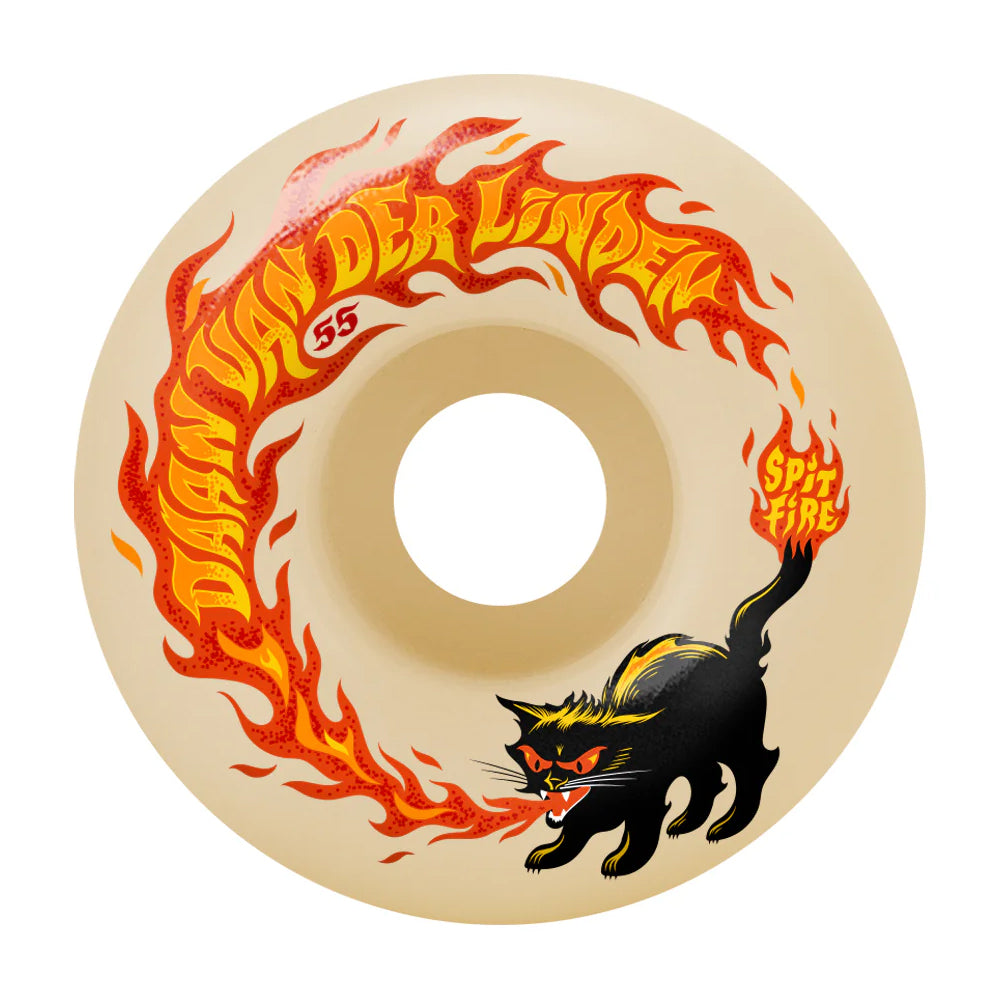 Spitfire Daan Pyrocat Formula 4 Skateboard Wheels 99a Classic 55mm Natural