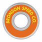 Bronson Speed Co. Skateboard Bearings Franky Villani Pro G3 Silver/Yellow/Orange 8mm