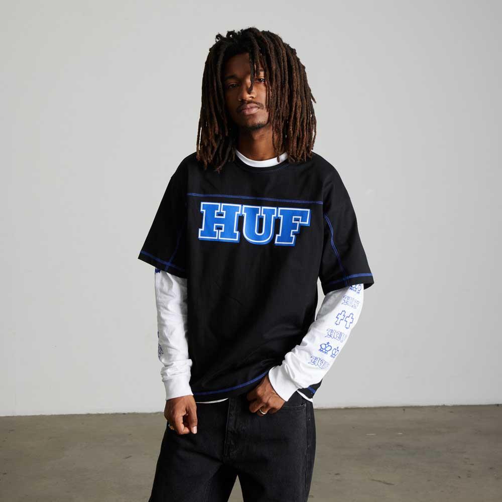 Huf Legacy Football Tee Black