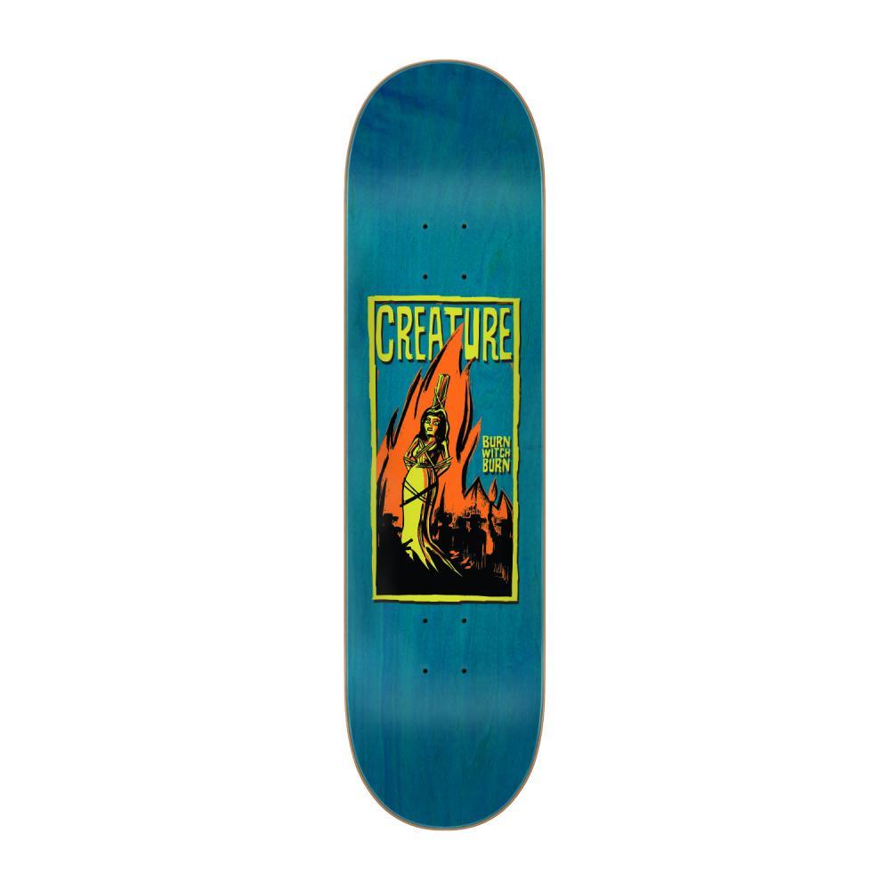 Creature Birch Skateboard Deck Burn Witch Burn Blue 8.25"