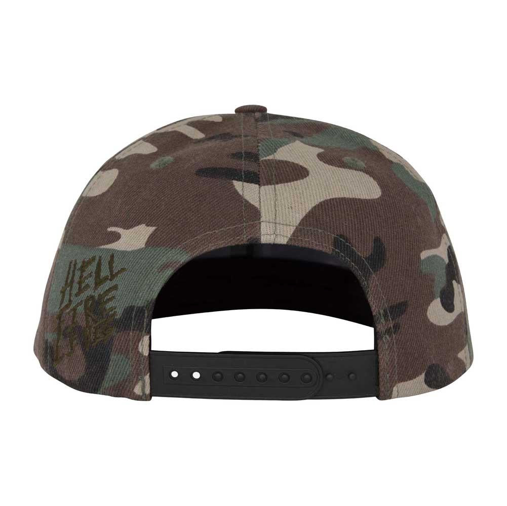 Santa Cruz X Stranger Things Hellfire Club Snapback Cap Camo