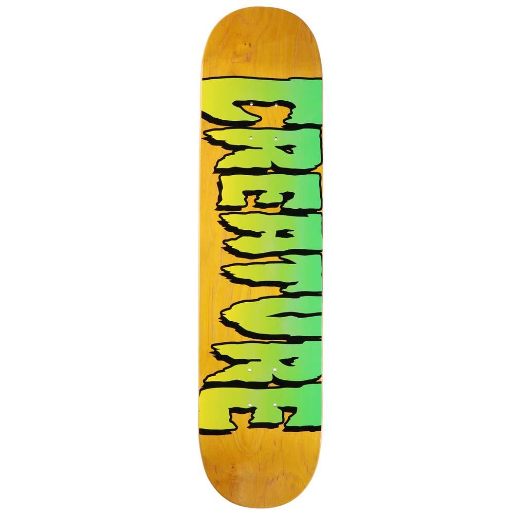 Creature Skateboard Deck Logo Stump Yellow 8"