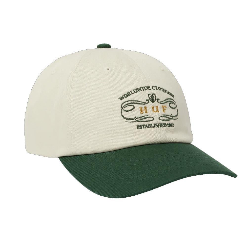 HUF Worldwide Clothiers 6 Panel CV Hat Forest Green