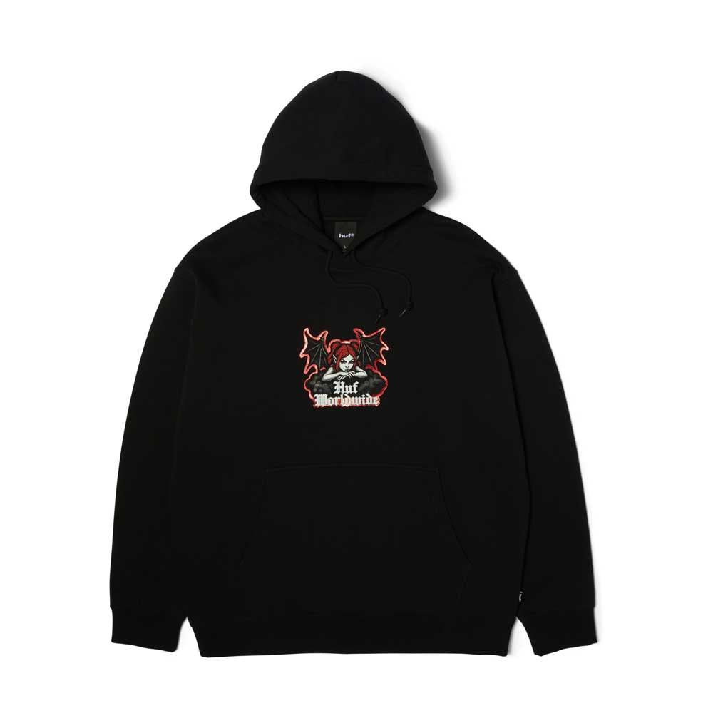 Huf Chaos Pullover Hooded Sweatshirt Black