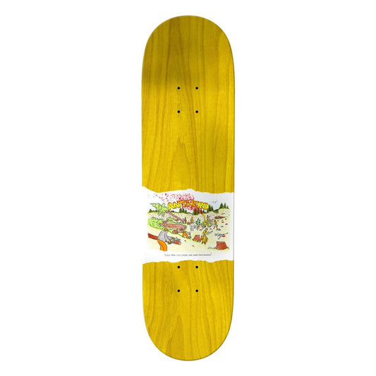 Antihero Raney Porous Walker Round 3 Skateboard Deck White 8.5"