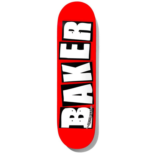 Baker Brand Logo White Skateboard Deck 8.5"