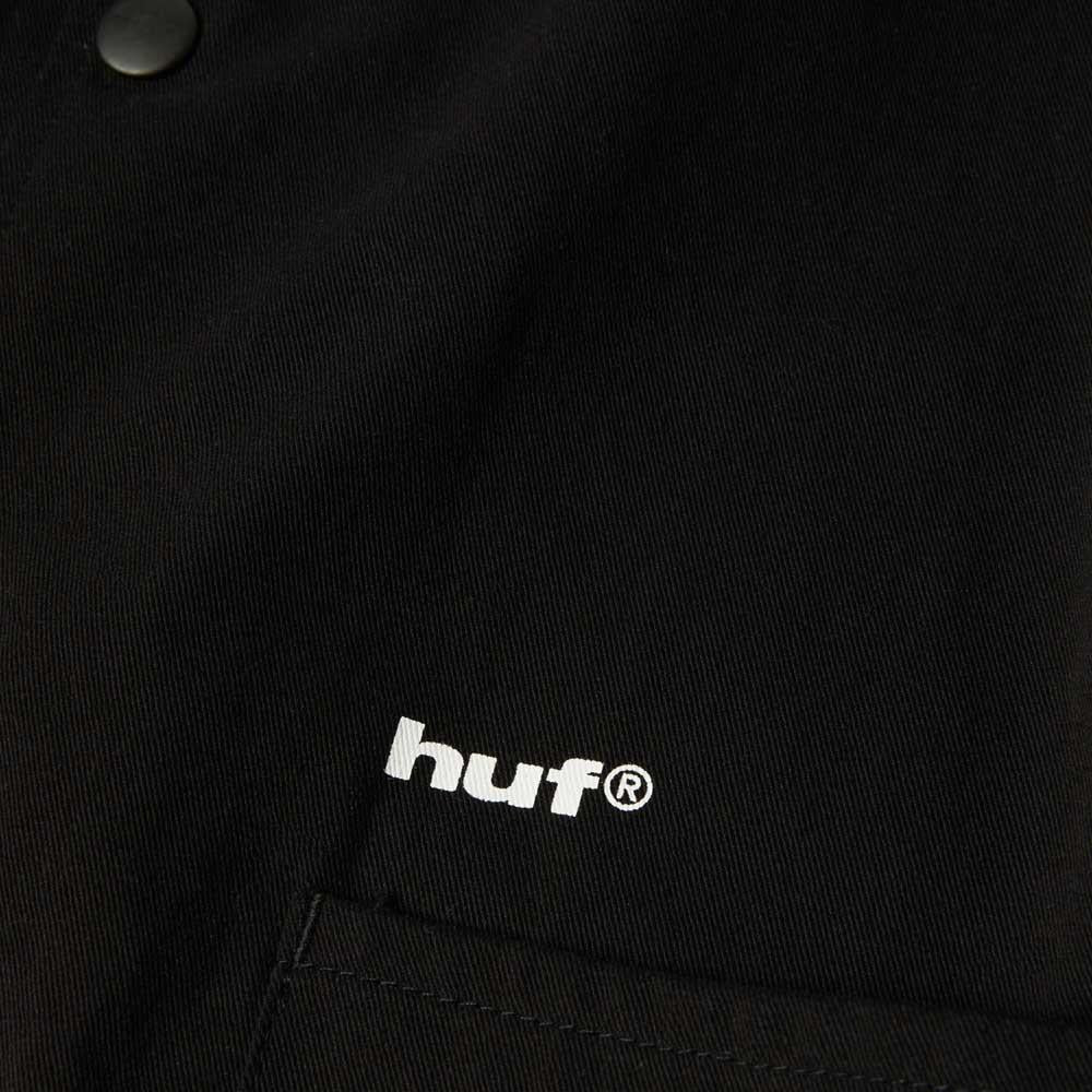 Huf 89 Twill Coaches Jacket Black White