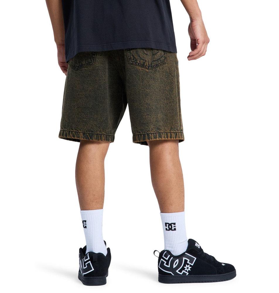 DC Shoe Co Baggy Denim Shorts Golden Olive