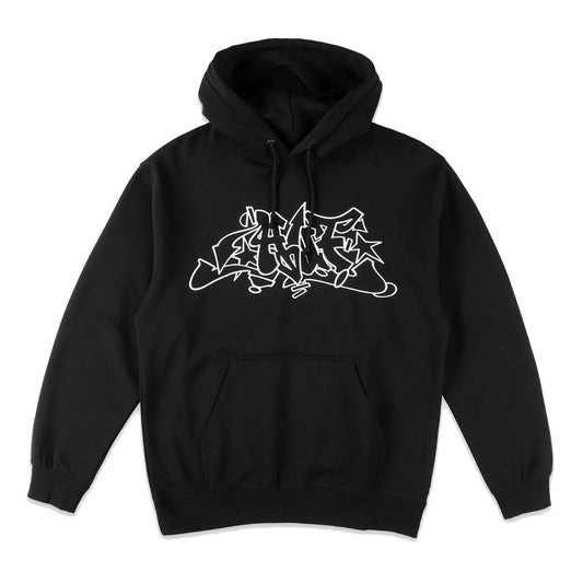 Huf Outlines Pullover Hooded Seatshirt Black
