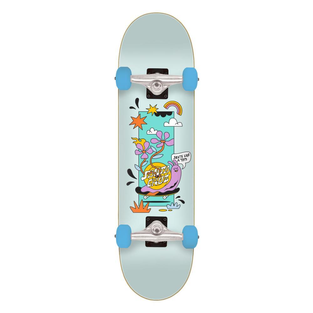 Santa Cruz Complete Skateboard Skate Like A Girl Multi 8"