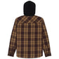 DC Shoe Co Ruckus Coffee Bean Brown Hooded Long Sleeve Shirt