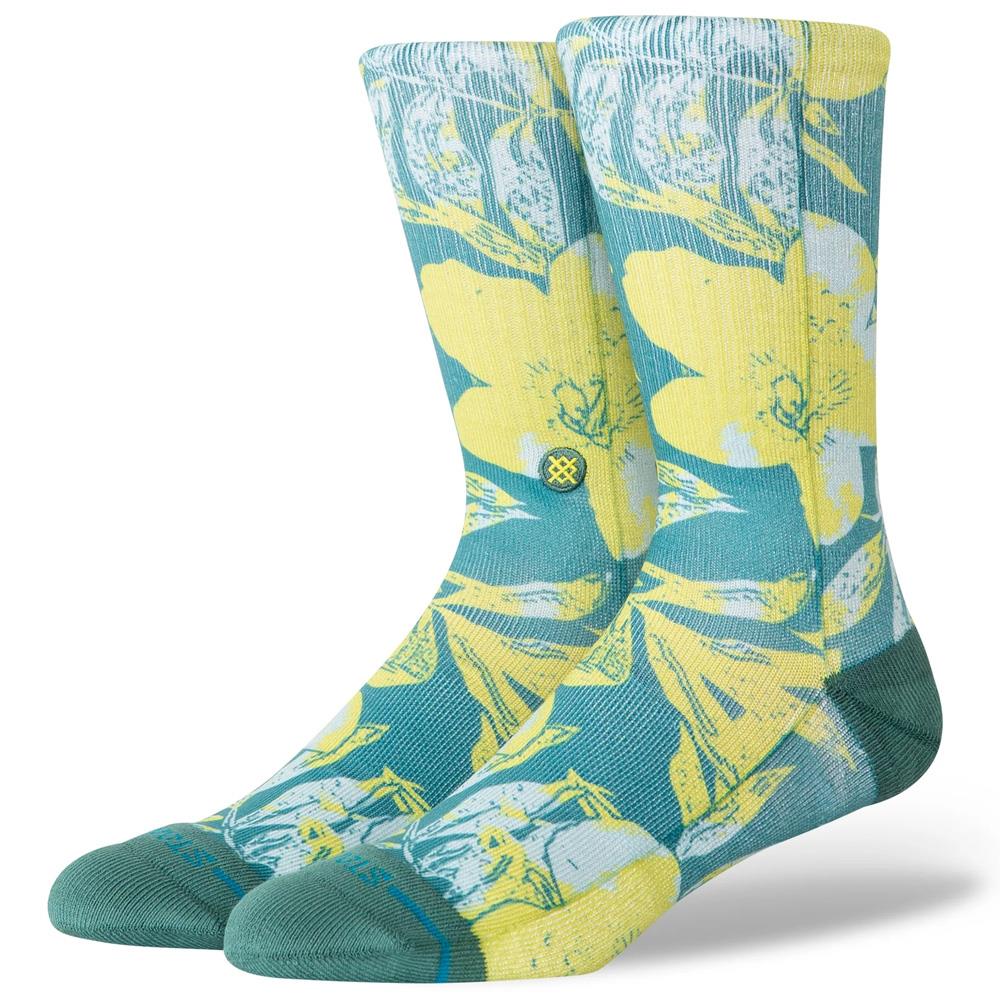 Stance Socks Lihue Crew Green UK 7-11