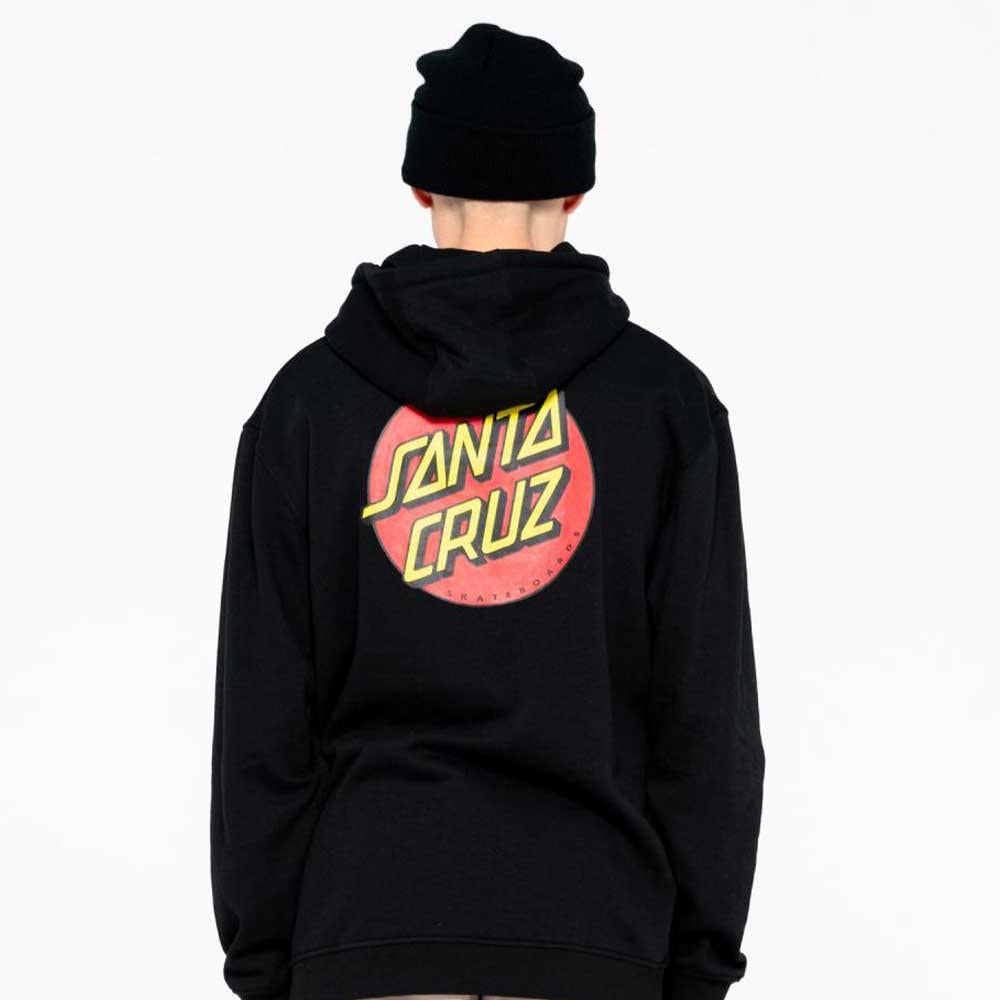 Santa Cruz SP26 Classic Dot Chest Hooded Sweatshirt Black