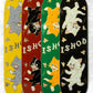 Real Ishod Kitten Scratch Twin Tail Skateboard Deck Burgundy 8.25"