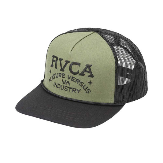 RVCA Ridge Curved Trucker Cap Jade Green