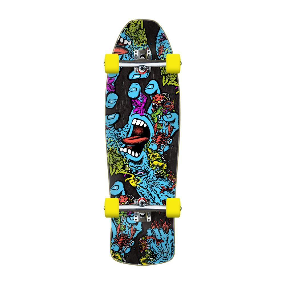 Santa Cruz Cruiser Factory Complete Skateboard Roskopp Screaming Five Purple Blue 10.32"