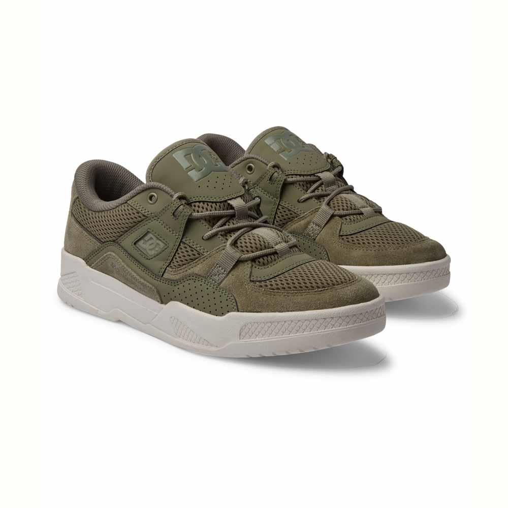 Dc Shoes Construct Army Olive Skate Shoes